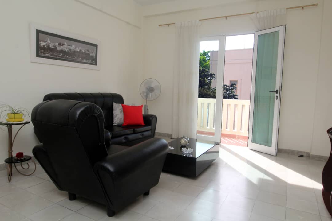 'Living room and small balcony' Casas particulares are an alternative to hotels in Cuba.